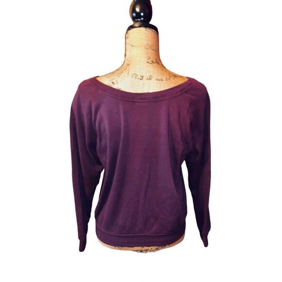 Victoria Secret PINK  Crew Neck Purple Sweatshirt XS - Picture 2 of 3